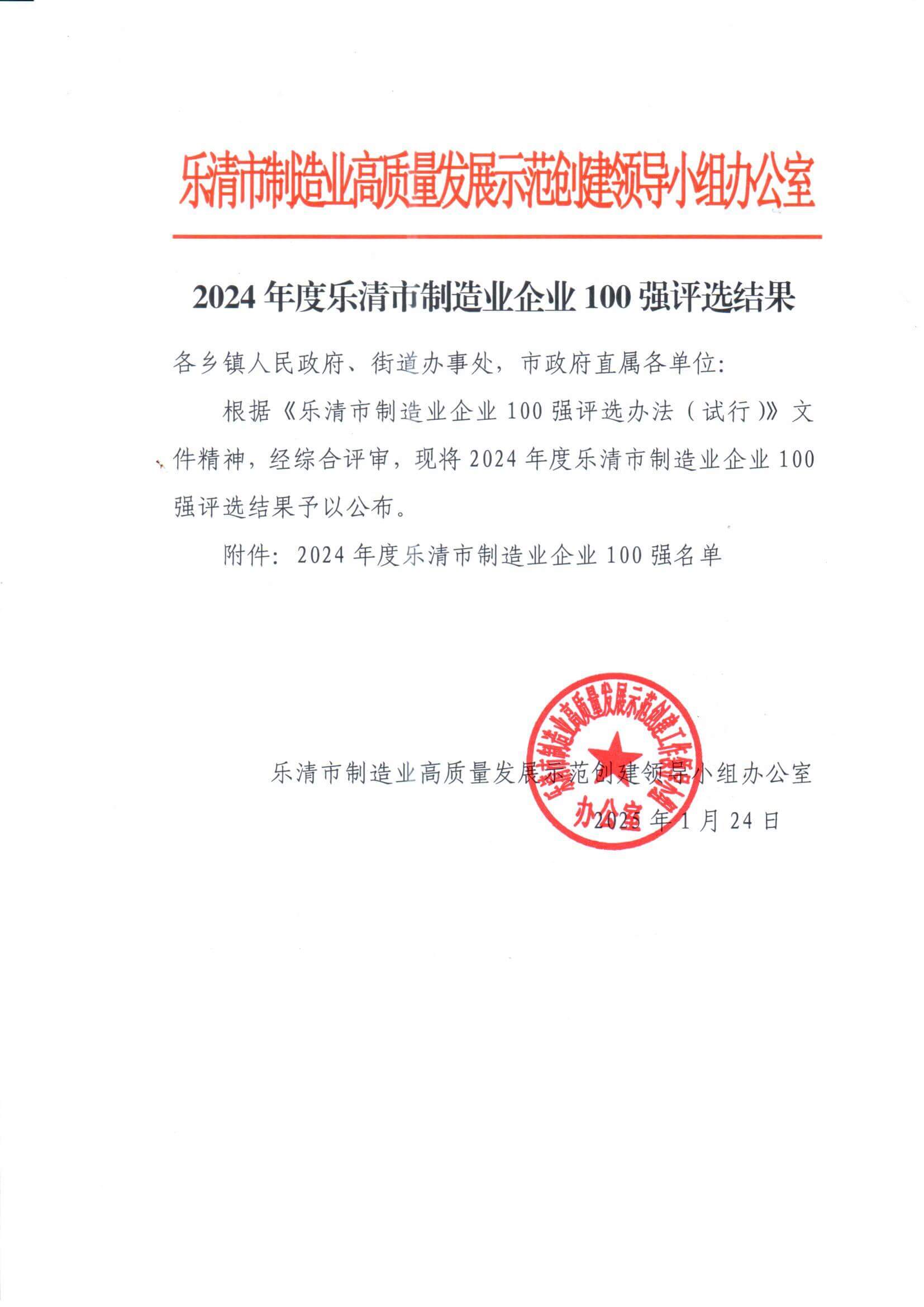 2024�������������ҵ��ҵ100ǿ��ѡ���